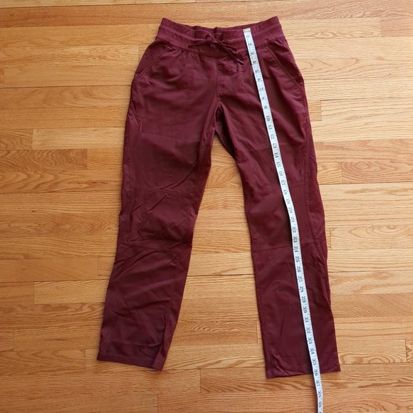 The North Face Aphrodite Motion Pants Lightweight Hiking Burgundy - Picture 14 of 16